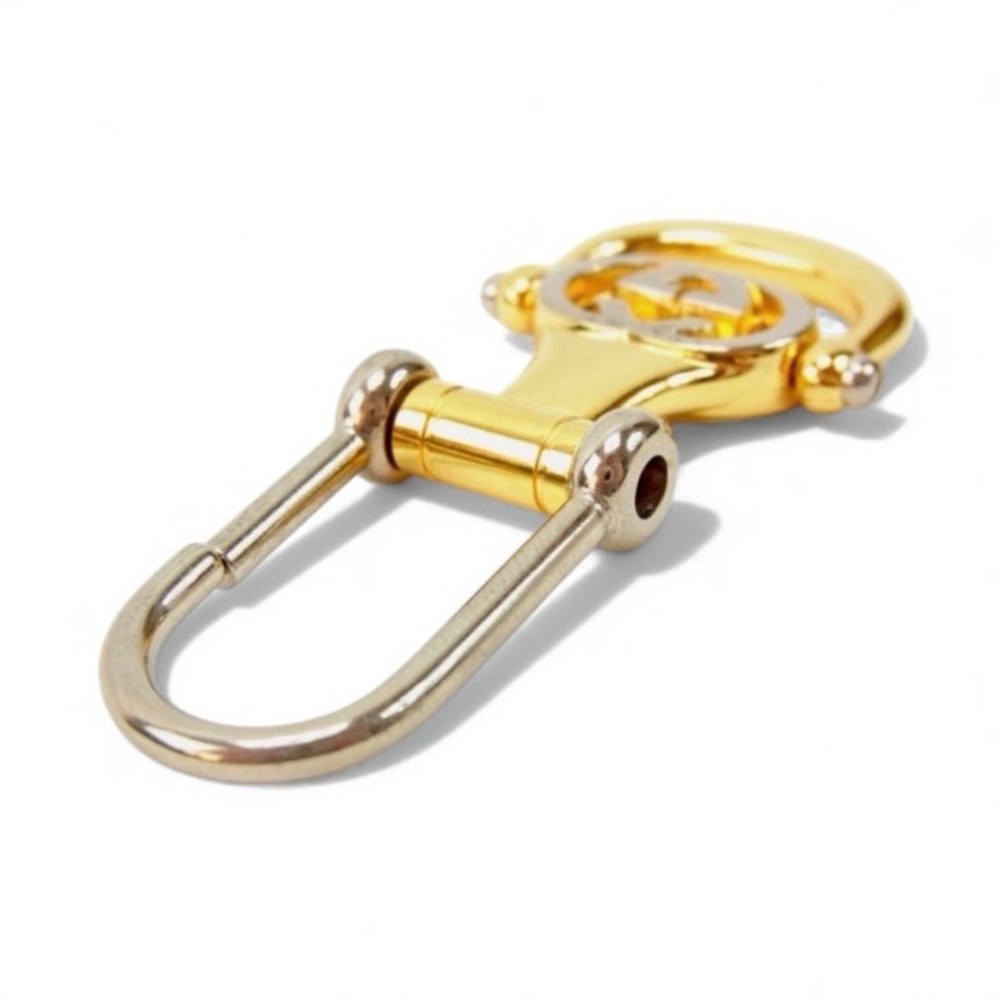 NIB Rare & Vintage Gucci Two Tone Horsebit Style Key Holder/Keychain - Picture 3 of 9